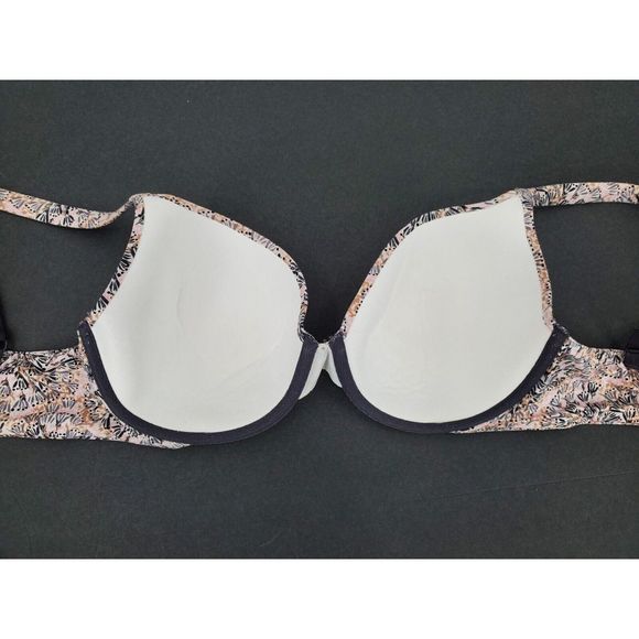 Victorias Secret Lined Perfect Coverage Bra 34D Floral Sequins Pretty Great - Picture 4 of 6